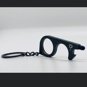 No Touch Contactless Safety Keychain Metal Tool Bottle Opener Stylus NWOT